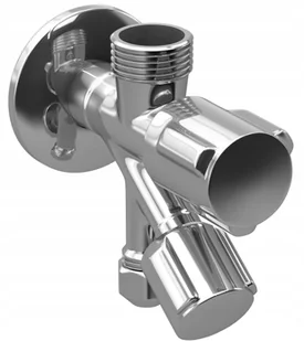 Zawór Kątowy Kombinowany 1/2x3/4x3/8 Podwójny - Zawory i kraniki - miniaturka - grafika 2