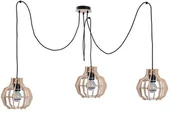 Lampy sufitowe - Keter lighting Nowoczesna lampa wisząca BENTO SMALL LONG III 765 drewno - 3 Drewno KL765 - miniaturka - grafika 1
