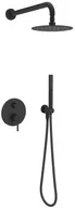 Zestawy prysznicowe - Actima Zestaw natryskowy podtynkowy PI czarny AREX.1281BL - miniaturka - grafika 1