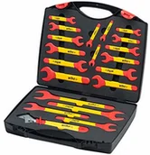 Klucze i nasadki - Wiha 43022 izolowany 6-32 mm 20-częściowy w walizce zestaw kluczy widełkowych Einmaul, czerwony żółty, 20 szt. - miniaturka - grafika 1