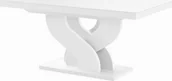 Stoły - Hubertus Stół BELLA 160256 x89 biały połysk rozkładany HS-BELLA-W - miniaturka - grafika 1
