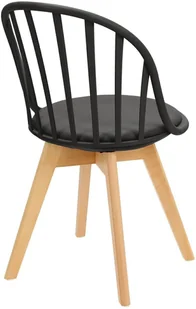 Intesi Krzesło Sirena czarne - Krzesła - miniaturka - grafika 5