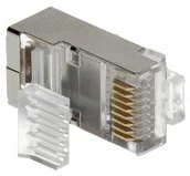Akcesoria do monitoringu - Abcvision Wtyk ekranowany RJ45/6-EKRAN*P100 op. 100 szt RJ45/6-EKRAN*P100 - miniaturka - grafika 1