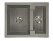 Zlewozmywaki - Brado Zlewozmywak granitowy YOGI szary yogisza - miniaturka - grafika 1