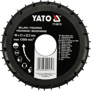 Yato Frez tarnikowy do drewna 90mm YT-59175 YATO YT-59175 - Frezy - miniaturka - grafika 2