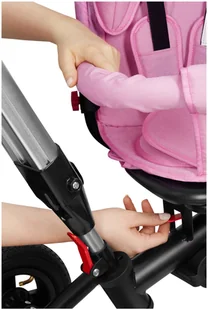 HyperMotion Rowerek trójkołowy Tobi Velar + folia przeciwdeszczowa - różowy TOBI VELAR PINK - Rowerki trójkołowe - miniaturka - grafika 25