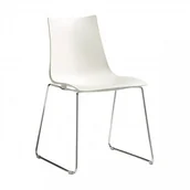 Krzesła - Scab Design Krzesło Zebra Technopolymer Sledge - rama chromowana 2618 CH - miniaturka - grafika 1