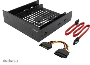 Akasa Akasa Ramka 5.25" na dysk 3.5"/2.5" + kable SATA AK-HDA-12 4710679550213 - Akcesoria do komputerów stacjonarnych Akasa Akasa Ramka 5.25" na dysk 3.5"/2.5" + kable SATA AK-HDA-12 4710679550213 - Akcesoria do komputerów stacjonarnych - miniaturka - grafika 1