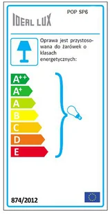 Ideal Lux Lampa Wisząca Pop Sp6 Nero 158815 Średnica 54,0 Wys. 100,0 - 182,0 158815 - Lampy sufitowe - miniaturka - grafika 3