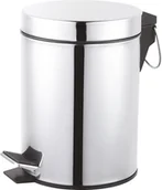 Kosze na śmieci - baliv BALIV Kosz łazienkowy srebrny 5l - miniaturka - grafika 1