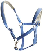 Akcesoria jeździeckie - Pfiff uzda z tworzywa sztucznego, wściełana od spodu, bezstopniowa regulacja, niebieski - miniaturka - grafika 1