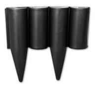 Ogrodzenia - BRADAS Obrzeże palisada PALGARDEN 2,5m czarne 3835 OBP1202-002BK - miniaturka - grafika 1