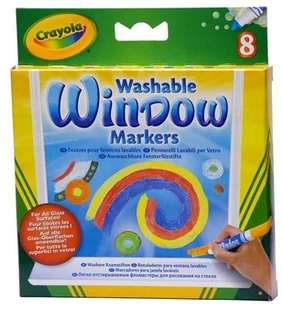Crayola Flamastry do rysowania po szkle 8 kolorów - Przybory szkolne - miniaturka - grafika 3