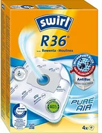 Akcesoria do odkurzaczy - Swirl 197705 Micropor Plus Worki Do Odkurzacza Rowera I MoulineX z Filtrem Antyalergicznym, 4 Sztuki, Biały 197705 - miniaturka - grafika 1