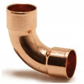 Rury - Łuk 90° Dwukielichowy Miedziany Fi 28 Cu - miniaturka - grafika 1