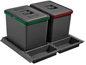 Kosze na śmieci - FENIKS Elle Tipi ptc28 06050 3 °F C10 PPV z pedałem segregacja śmieci z szufladą PTC28 06050 3F C10 PPV - miniaturka - grafika 1