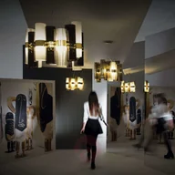 Lampy sufitowe - Slamp La Lollo M lampa wisząca LED, złota - miniaturka - grafika 1