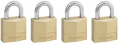 Kłódki - Master Lock 120EURQNOP, mosiężna kłódka, 20 mm, 4 sztuki 120EURQNOP - miniaturka - grafika 1