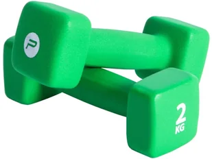 Pure2Improve Lumarko Zestaw hantli, 2 x 2 kg, neoprenowe, zielone 427689 VidaXL - Hantle i ciężarki - miniaturka - grafika 3