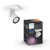 Lampy sufitowe - Philips Hue lampa sufitowa Argenta single spot biały 1x5.7W - miniaturka - grafika 1