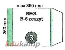 Fol-Plast okładki Okładka na zeszyt B5 regulowana nr03 250x360mm OK02FP - Dyplomy i okładki Fol-Plast okładki Okładka na zeszyt B5 regulowana nr03 250x360mm OK02FP - Dyplomy i okładki - miniaturka - grafika 2