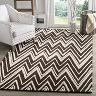 Dywany - Safavieh cam711r 4 Luca tekstura dywan, wełna, brązowy/kość słoniowa, 121 x 182 x 1.27 cm CAM711R-4 - miniaturka - grafika 1