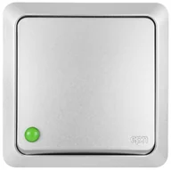 Gniazdka elektryczne - Elektro-Plast Łącznik Berg 1-biegunowy srebrny - miniaturka - grafika 1