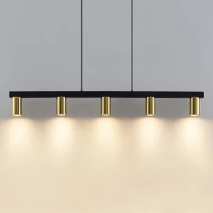 Lindby Baliko lampa wisząca, 5-pkt., mosiężna - Lampy sufitowe - miniaturka - grafika 4