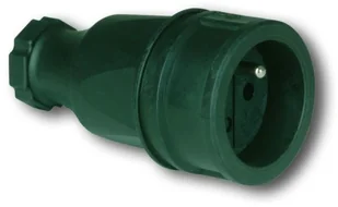 PCE Gniazdo kablowe przenośne gumowe 1-fazowe z bolcem 2410-sw - Gniazdka elektryczne - miniaturka - grafika 4