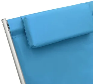 vidaXL Bujane krzesła, 2 szt., stal, niebieskie 310340 - Leżaki ogrodowe - miniaturka - grafika 7