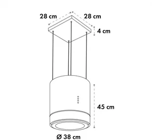 Klarstein Tron Ambience 38 Inox (CGCH2-TronAm-SS) - Okapy kuchenne - miniaturka - grafika 9