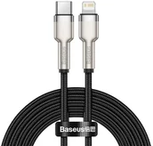 Adaptery i przejściówki - Baseus Kabel przewód Baseus Metal USB-C Type C na Lightning PD 20W 2m Black CATLJK-B01 - miniaturka - grafika 1