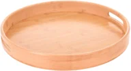 Tace i patery - Home Styling Collection Taca śniadaniowa okrągła 40 cm bambusowa 784230510 - miniaturka - grafika 1
