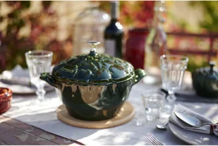 Staub Garnek żeliwny okrągły karczoch Cocotte Special 3 L zielony 40501-094-0 - Garnki - miniaturka - grafika 3