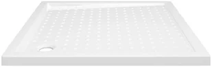 vidaXL Lumarko Brodzik prysznicowy z wypustkami, biały, 80x80x4 cm, ABS 148900 - Brodziki prysznicowe - miniaturka - grafika 5