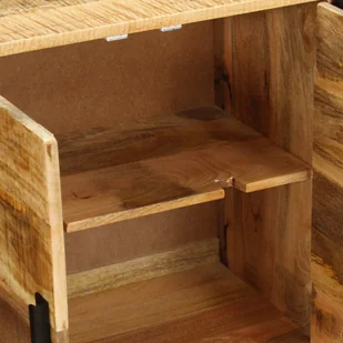 vidaXL Szafka z litego drewna mango, 150 x 40 x 80 cm - Komody - miniaturka - grafika 5