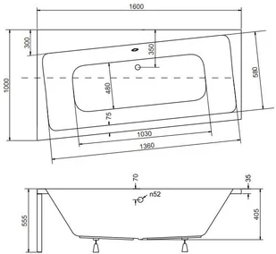Besco Wanna 160x100 Infinity Lewa #WAI-160-NL - Wanny - miniaturka - grafika 9