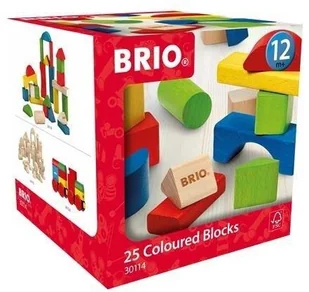 Brio GmbH BRIO GmbH Brio 30114  kolorowe klocki drewniane, 25 części - Klocki - miniaturka - grafika 7