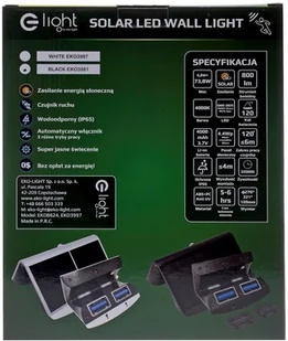 Milagro Czarna Lampka Solarna Butterfly 6,8 W IP65 EKO3881 - Lampy ogrodowe - miniaturka - grafika 5