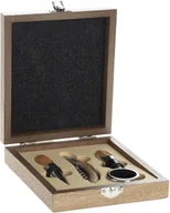 Pozostałe akcesoria barmańskie - Secret de Gourmet Zestaw sommeliera w drewnianym pudełku 4 elementy 160753 - miniaturka - grafika 1