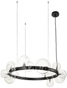 Lampy sufitowe - Orion Step into design Lampa wisząca kule czarna ring XC111-850 - Step Into Design XC111-850 - miniaturka - grafika 1