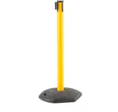 Wyposażenie miejsc publicznych - AJ Produkty Taśmowy system odgradzający, 2000mm, żółto-czarna taśma - miniaturka - grafika 1