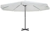 Parasole ogrodowe - vidaXL vidaXL Parasol ogrodowy aluminiowy (500 cm) biały - miniaturka - grafika 1
