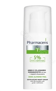 Pharmaceris KREM Z 5% KWASEM MIGDAŁOWYM na noc I stopień złuszczania SEBO-ALMOND PEEL 5% - Peelingi i scruby do twarzy - miniaturka - grafika 4