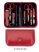 Zestawy do manicure i pedicure - Tradition 3 swords Zestaw do paznokci w czerwonym etui BL 9204 MC RED 5653-186F1 - miniaturka - grafika 1