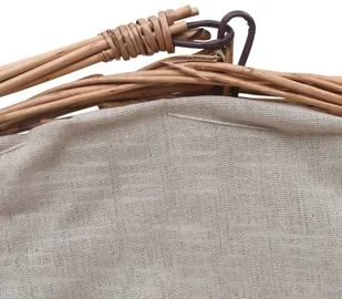 vidaXL Koszyk na drewno z uchwytem, 60x44x55 cm, naturalna wiklina vidaXL - Akcesoria kominkowe - miniaturka - grafika 7