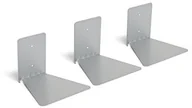 Dekoracje domu - Umbra Conceal 325632-410 niewidoczna półka na książki, z metalu, srebro, 17.78  x  17.145  x  13.97 cm 1005073-560 - miniaturka - grafika 1