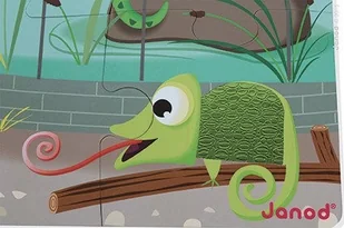 Janod Puzzle sensoryczne 20 elementów Wycieczka do zoo, - Klocki - miniaturka - grafika 9