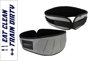 Trec Pas Kulturystyczny Szeroki Materiałowy Szary - Pasy kulturystyczne - miniaturka - grafika 5