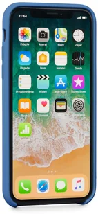 moVear Etui silikon iPhone Xs moVear silkyCase Szafirowy Niebieski A0IXSCSC0SHCSH - Etui i futerały do telefonów - miniaturka - grafika 2